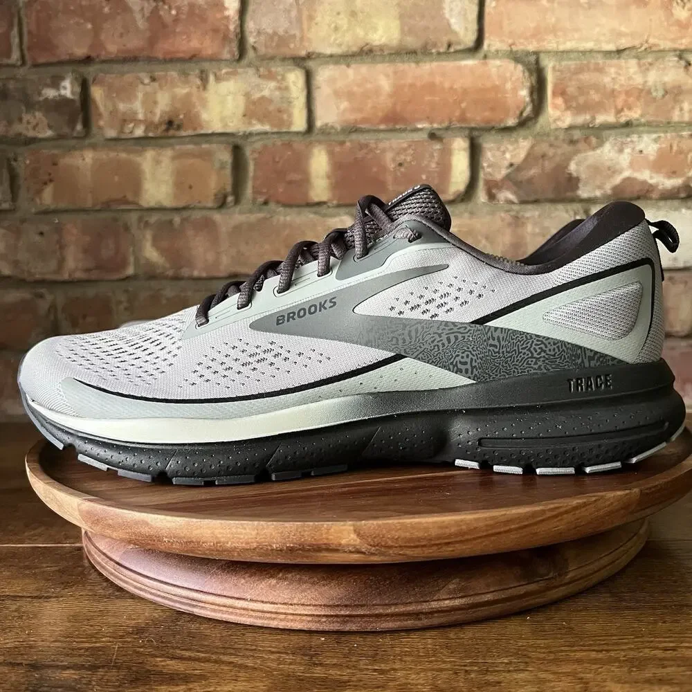 Brooks Trace 3 Men’s 13 Neutral Balanced Cushion Running Gray Sneakers Shoes